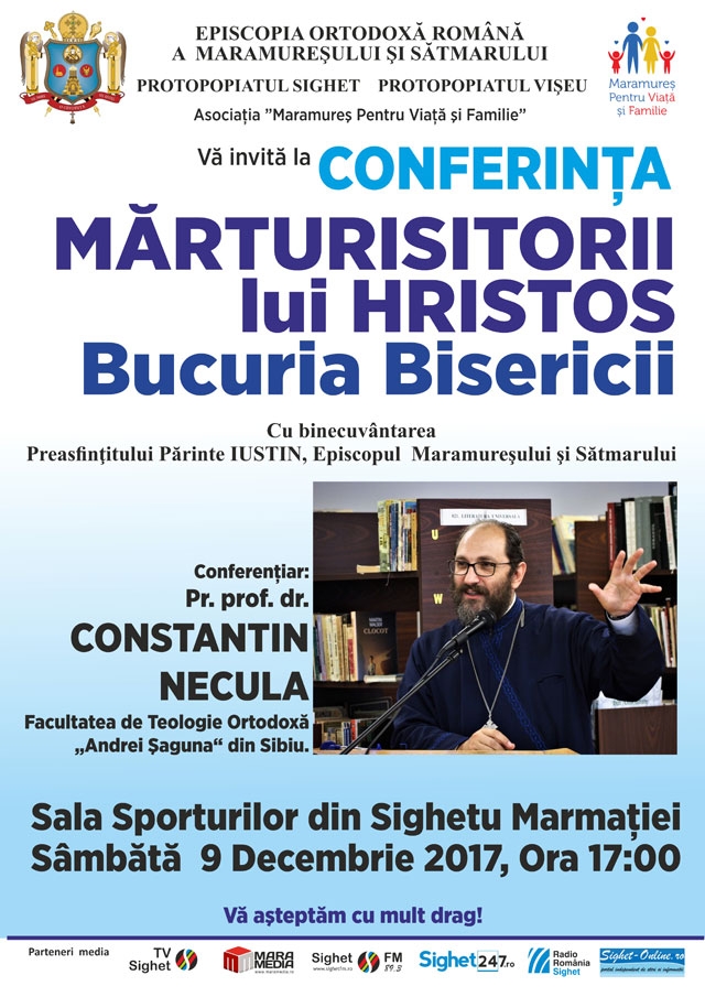 Părintele profesor Constantin Necula vine la Sighetu Marmaţiei