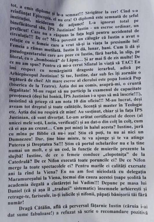 Testamentul lui Octavian Butuza. Acuze grave aduse lui Iustin Sigheteanu